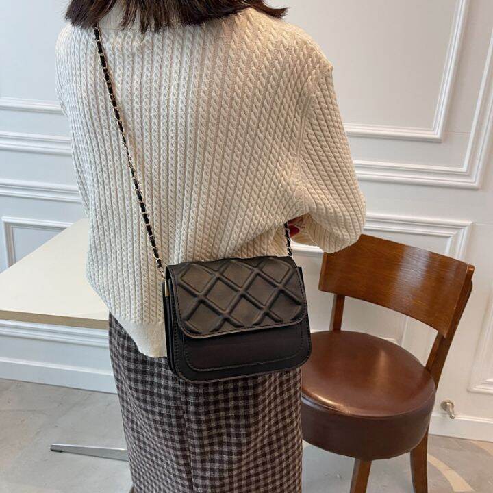 cod-rhombus-chain-armpit-bag-womens-autumn-2021-new-trendy-simple-design-practical-shoulder-messenger