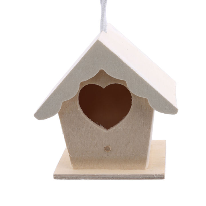 รังนกสวนกรงนกไม้กลางแจ้งแขวน-birdhouse-กล่องสวนลานตกแต่งอุปกรณ์สัตว์เลี้ยงกรงนกไม้