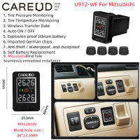 CAREUD U912-WF ภายนอก TPMS รถยนต์ TPMS ระบบตรวจสอบความดันลมยางรถยนต์มิตซูบิชิ Blindhole Groove Requirement ขนาด 34 * 23.5 (H * W)