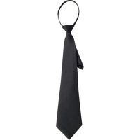 Women Men Retro Solid Color Black Narror Neck Tie with Adjustable Lazy Zipper Student Pre-Tied Skinny Necktie Clothing for Party