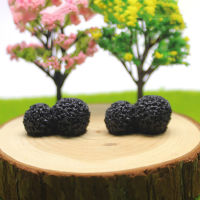 [Big Houses] 5ชิ้น Black Coal Ball รูปปั้นขนาดเล็ก MOSS ตุ๊กตาเด็กเล่นรูปจิ๋ว