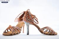 hot【DT】 Latin Shoes Womens Sparkling Rumba Adult Ballroom Performance