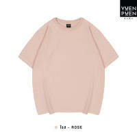 YuenPuen เสื้อยืด Oversize สีโรส ไม่ยืด ไม่ย้วย ไม่ต้องรีด เสื้อยืดสีพื้น เสื้อยืนพื้น เสื้อยืดโอเวอร์ไซส์ เสื้อยืดผู้หญิง เสื้อยืดผู้ชาย