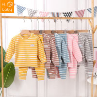 Childrens Dralon Underwear Set Autumn Clothes Long Sleeve Warm Dralon Suit Baby Boy Girl Suit