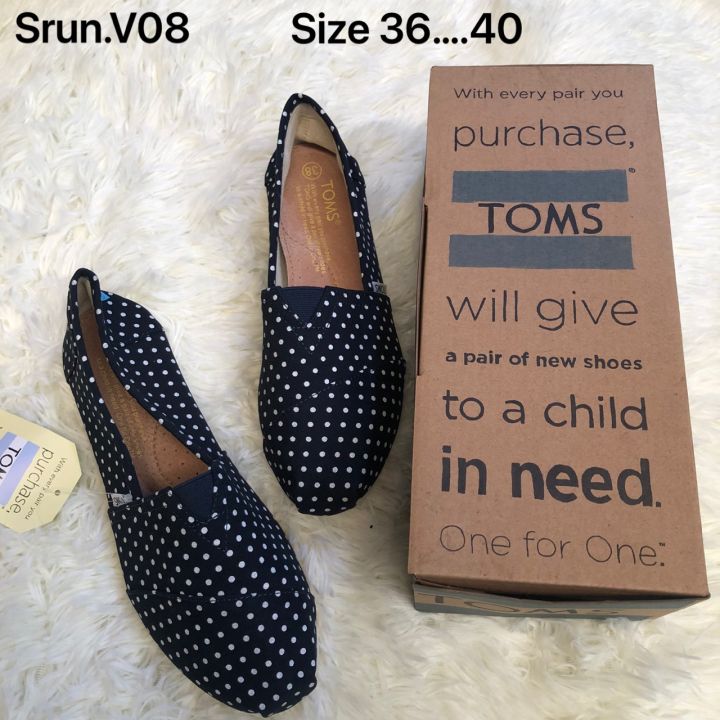 newรองเท้าแฟชั่นtomsรองเท้าผ้าใบทอม-รองเท้าผ้าใบผู้หญิง-ตรงปก-สวยมาก-ผ้าเนื้อดี-สินค้าขายดี
