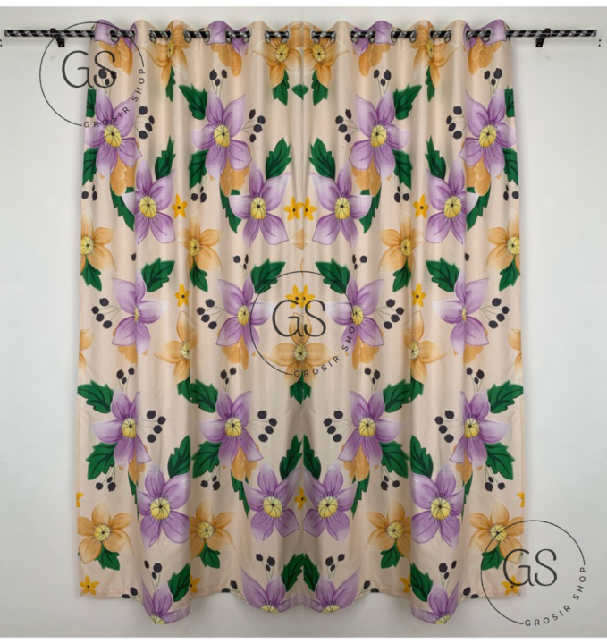GORDEN SMOKRING MOTIF BUNGA KALEM - GORDEN JENDELA SMOKRING 12 RING