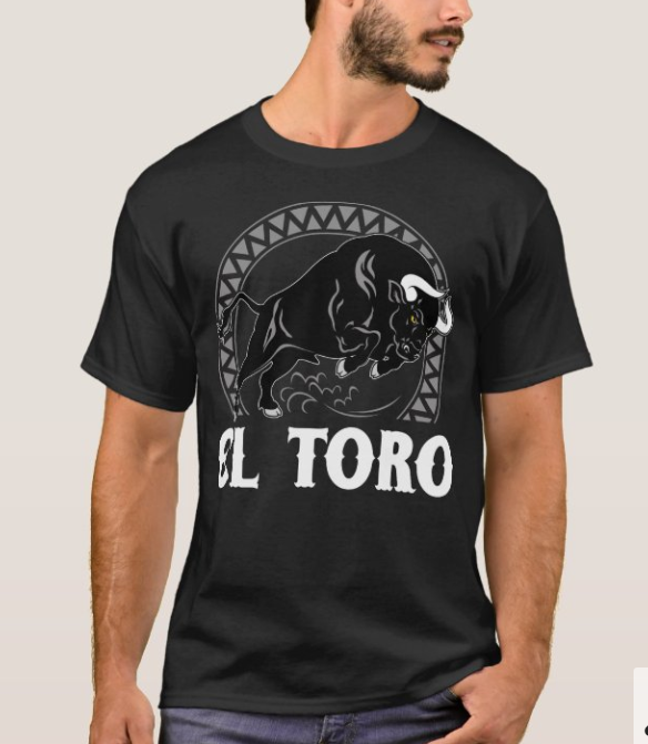 el-toro-the-bull-วัฒนธรรมเม็กซิกันเสื้อยืดสเปนแฟชั่นขายดีเสื้อยืดผู้ชายคอกลมแขนสั้นผ้าฝ้ายคุณภาพสูง-new