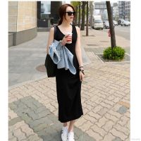 COD SDFGERTYTRRT Women Fashion Casual Long Sleeveless Slim Dress