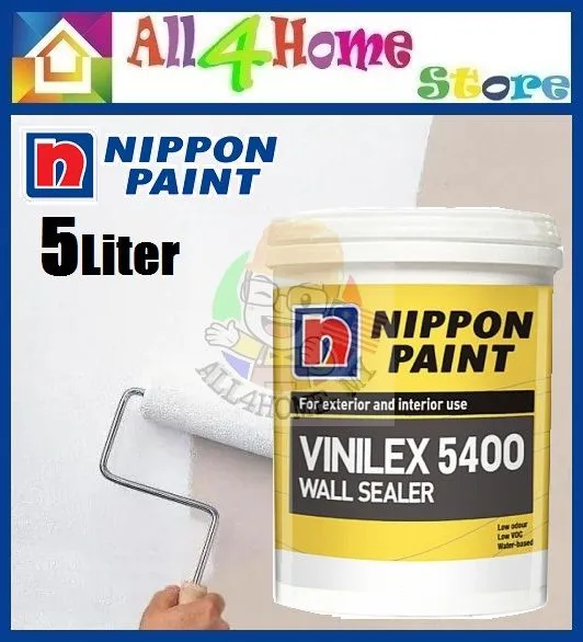 5 Liter Nippon Vinilex 5400 Wall Sealer Interior & Exterior Wall Sealer