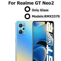 กระจกกล้องถ่ายรูปใหม่ของแท้สำหรับ Realme GT Neo2 RMX3370กระจกกล้องมองหลังด้านหลังกระจกกล้องถ่ายรูปปิดด้วยกาวสติกเกอร์แทน