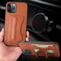 Fierre Shann เคสหนังขาตั้งสำหรับ IPhone 15 Pro Max เคสเคสมือถือสุดหรูแบบหรูหราสำหรับ IPhone 15 Plus