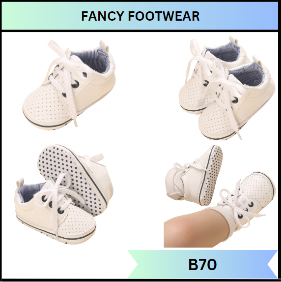 FANCY FOOTWEAR B70 WHITE SHOES CHRISTENING ORIGINAL SHOES BABY BOY