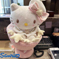 ใหม่ Sanrio H Ello K Itty ช่อตุ๊กตา P Eluche ของเล่นตุ๊กตา Kuromi ช่อตุ๊กตาตุ๊กตาน่ารักดอกไม้ Plushie ของเล่นสำหรับสาววันเกิด Gift888