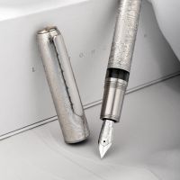 Hongdian 100 EF/F/M/Long Knife Nib Piston Fountain Pen  Beautiful Metal Engraving Large Writing Gift Pen  Pens