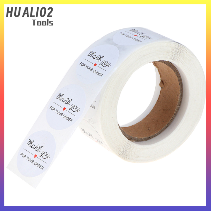 huali02-ขอบคุณสำหรับการสั่งซื้อ-ฉลากลายตราประทับสติกเกอร์500ชิ้น