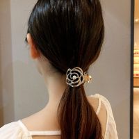 YUANGANG หรูหราสุดหรู แฟชั่นสำหรับผู้หญิง คลิปหนีบผม ชุดคลุมศีรษะ Barrettes บาร์เร็ตต์ ชุดคลุมศีรษะ กรงเล็บผมหางม้า กิ๊บติดผมสไตล์เกาหลี อุปกรณ์เสริมผม กิ๊บติดผมผู้หญิง