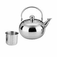 Baoblaze Tea Kettle Stainless Steel Stovetop, Metal Teapot With Infusers For Loose Tea Strainer Silverware For Home Kitchen Utensil - Dishwasher Safe