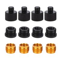 24 Pieces Mic Thread Adapter Set Mic Stand Adapter 5/8 Female to 3/8 Male and 3/8 Female to 5/8 Male Screw Adapter