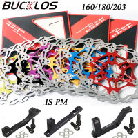 Bucklos จักรยานดิสก์เบรกโรเตอร์160มิลลิเมตร180มิลลิเมตร203เมตรจักรยานลอยโรเตอร์กระจายความร้อนไฮดรอลิชุดชั้นใน. ชิ้นส่วนโรเตอร์ MTB