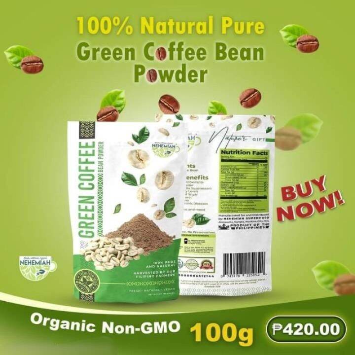 Pure Green Coffee Bean Powder by Nehemiah Superfood | Lazada PH