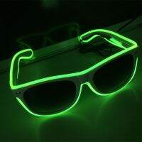 LED Glow Sunglass Glasses Fashion Neon Light Up Glow Rave Light up Costumes For Glow Party Supplies Halloween Decoration