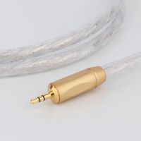 hifi 3.5mm to 2rca cable high end silver-plated PC Mobilephone Amplifier Interconnect 3.5 Jack to RCA Cable