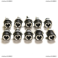 mishun318862 10pcs DC Power Supply JACK SOCKET FEMALE PANEL MOUNT Connector 5.5x2.1mm