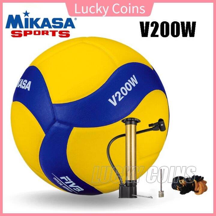 Mikasa V200W Official 5 Smooth Soft Volleyball Ball Competition ...