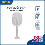 Vợt Muỗi 2in1 MATIKA MTK-MQ21 - Thiết kế đẹp - Tự động bắt muỗi