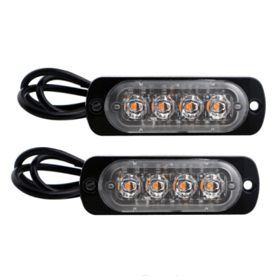 motorcycle accessories Thin Line 4 LED Amber Side Marker Light Car External Lights 12V SMD Bus Truck Trailer Lorry Clearance