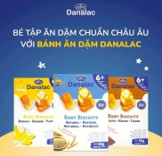 Bánh Ăn Dặm Danalac Vị Tự Nhiên Dinh Dưỡng Cho Bé 6 Tháng