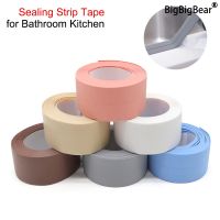 1/3 gulungan mandi Shower Sealing Tape Strip untuk kamar mandi dapur segel Caulk Strip wastafel PVC diri perekat tahan air stiker dinding