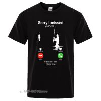 Sorry I Missed I Was On My Other Line Printman T-Shirt Casual Breathable Tops Fashion Soft T-Shirts Men Loose T Shirts