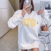 Fendi Sweatshirt New Printed Letters Logo Couples Long-sleeved T-shirt Male and Female Students Fashion Trendy Men and Women.