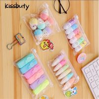 hot！【DT】 KssButy 6PCS/Set Leaves Kawaii Fluorescent Highlighter Chalk Pens Stationery School Supplie