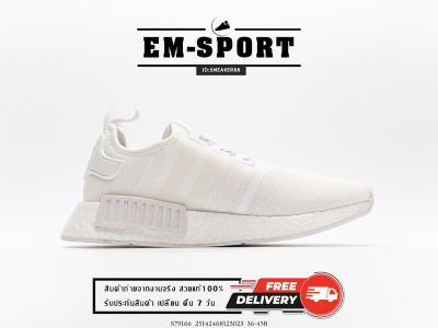 รองเท้าผ้าใบAdd NMD R1🔥สีดำขาว รองเท้าผ้าใบผู้ชายและผู้หญิง รองเท้าแฟชั่น สินค้าพร้อมกล่อง