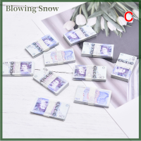 Blowing 10มัด1:12 dollhouse Miniature เล่นเงินธนบัตรตกแต่งสำหรับอุปกรณ์เสริม