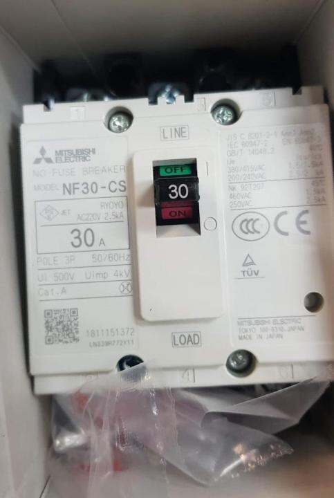 mitsubishi-เบรกเกอร์มิตซูบิชิ-nf30-30amp-3-เฟส-30-แอมป์-3p-30a-ต้องการใบกำกับภาษีแจ้งได้นะครับ