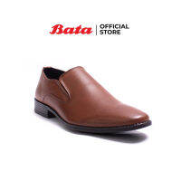 Bata บาจา รองเท้าทำงานผู้ชาย รองเท้าใส่ออกงาน หนังเทียม สุภาพ เรียบหรู รุ่น Hugo สีน้ำตาล  รหัส 8514681