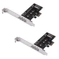 2X Add on Cards PCIE to M2 Adapter PCI Express 3.0 X1 to NVME SSD M2 PCIE Raiser Adapter Support 2230 2260 2280 M.2 SSD