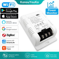 Tuya WIFI ZigBee 20A30A Smart Circuit Breaker Controller Power Monitor โมดูลสวิตช์อัจฉริยะรองรับ Alexa Home Appliances