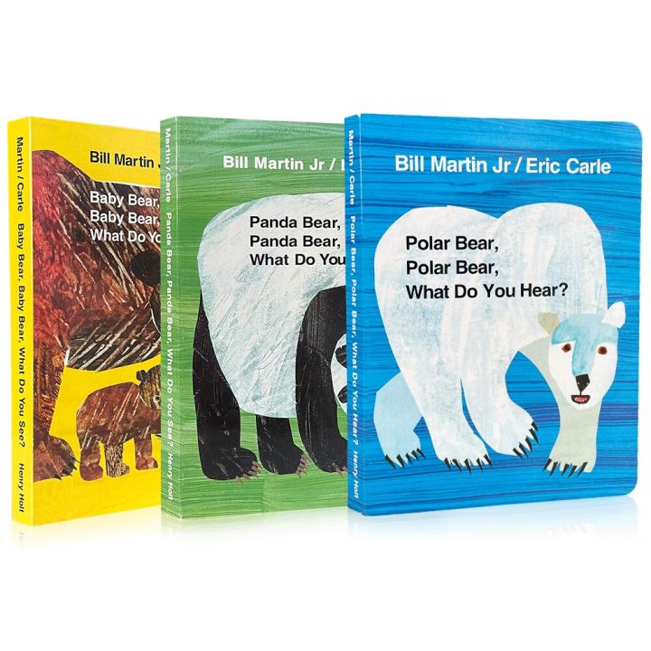 3Books/set Hard Cover Cardboard Book Children Book Picture Books Eric ...