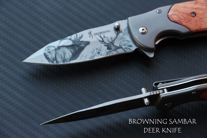 มีดพับด้ามไม้ลายเขากวาง-browning-sambar-deer-knife