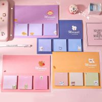 Ellen Brook 1 PCS Kawaii Cute Bear Girls Paper Sticky Notes Notepad Memo Pads Office School Stationery Adhesive Stickers