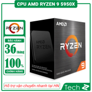 CPU AMD Ryzen 9 5950X 3.4 GHz Upto 4.9GHz 72MB 16 Cores, 32 Threads 105W