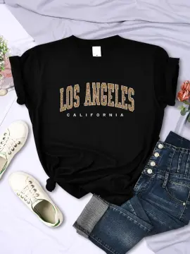 Los Angeles 91 Street City Printed T-shirts Female Casual