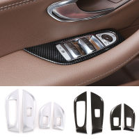 ABS Car Styling Door Window Lift Button Frame Trim Cover Sticker Fit For Mercedes Benz E Class W213 2016-2021 Auto Accessories