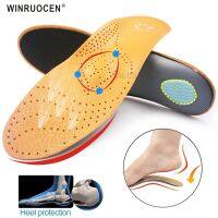 (Best Movement)หนัง Orthopedic Insoles Arch Support Flat Feet Pad สำหรับ Plantar Fasciitis ผู้ชายและผู้หญิงใส่ O/x ขารองเท้า Sole แก้ไข