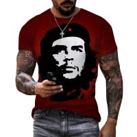 New Unisex Fashion Casual Che Guevara 3D Print T-shirt Harajuku Streetwear Tops Men Summer Oversized Mens Clothing T Shirt