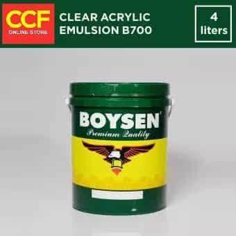 Boysen Clear Gloss Acrylic Emulsion 4 Liters | Lazada PH